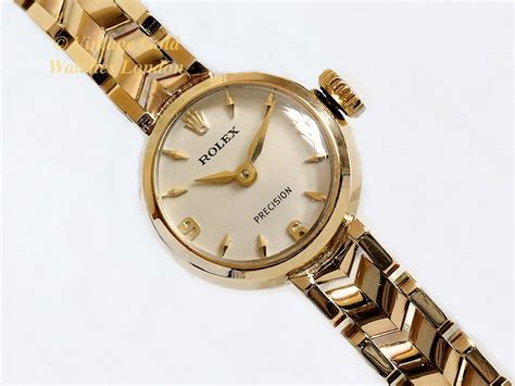 gold vintage ladies rolex cocktail watch